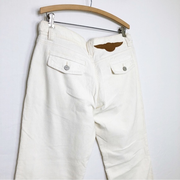 BCBG max Azria jean Joyce, classic ivory corduroy, classic trouser - Picture 3 of 10